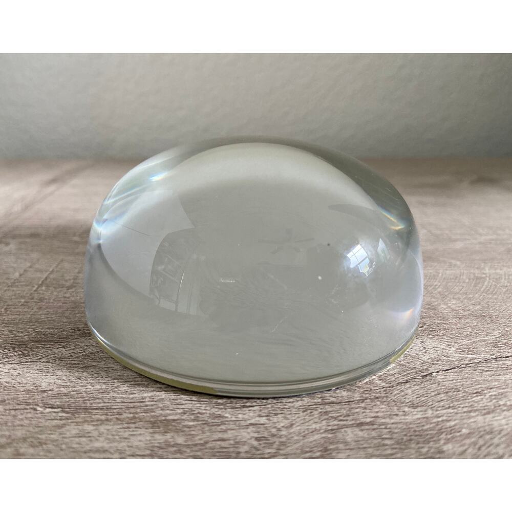 Punch Studio Crystal Domed Paperweight Made in France Printed in USA - Picture 2 of 3